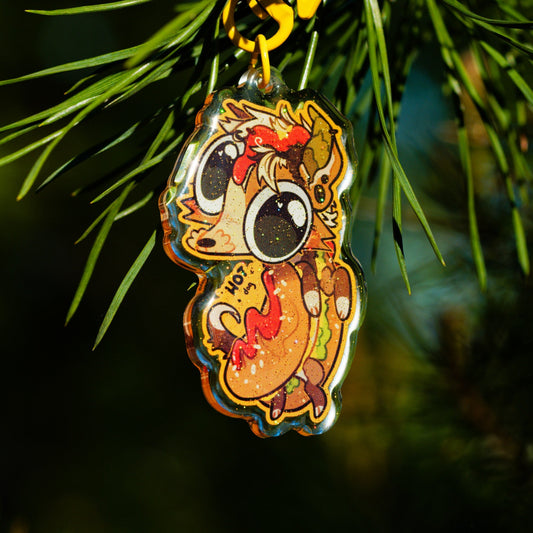 Hotdog keychain!